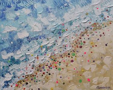 Original Beach Paintings by Aliaksandra Tsesarskaya