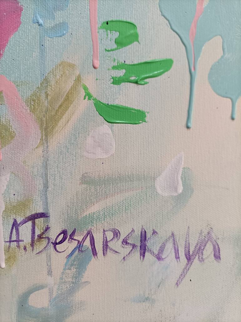 Original Abstract Expressionism Abstract Painting by Aliaksandra Tsesarskaya