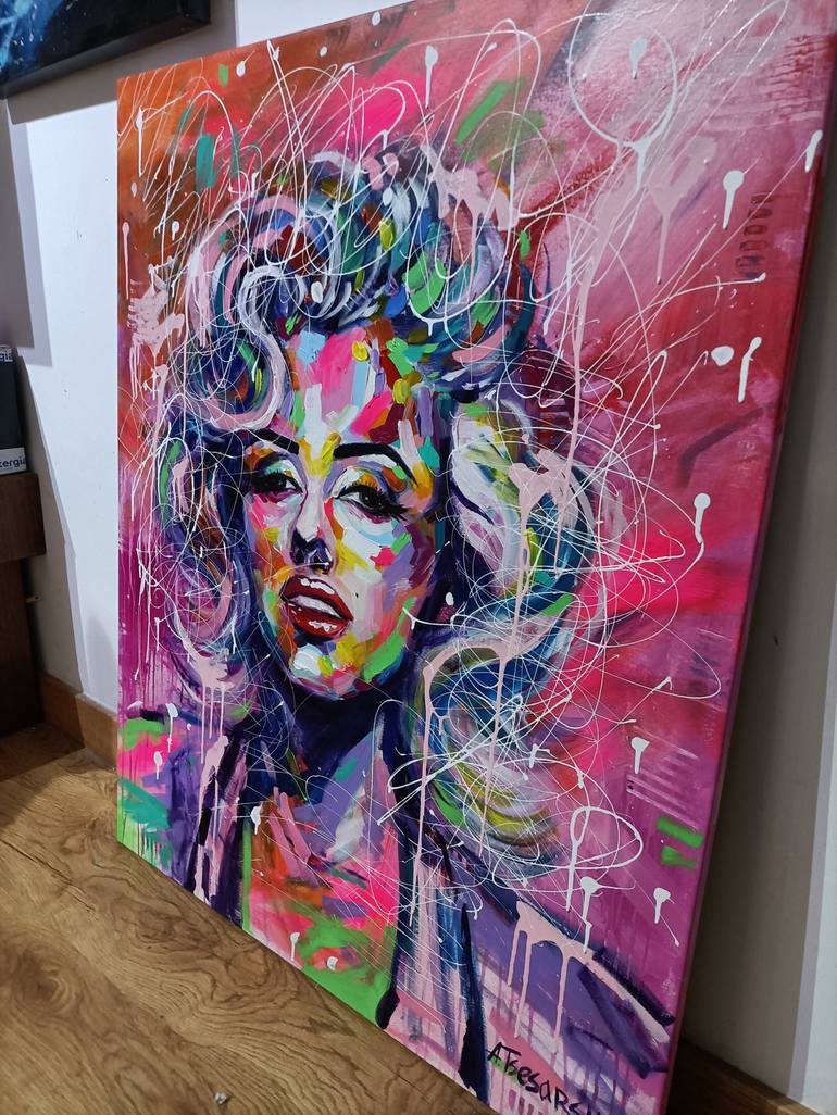 Original Celebrity Painting by Aliaksandra Tsesarskaya