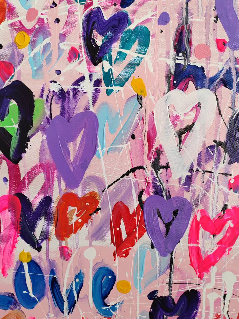 Original Abstract Expressionism Abstract Painting by Aliaksandra Tsesarskaya