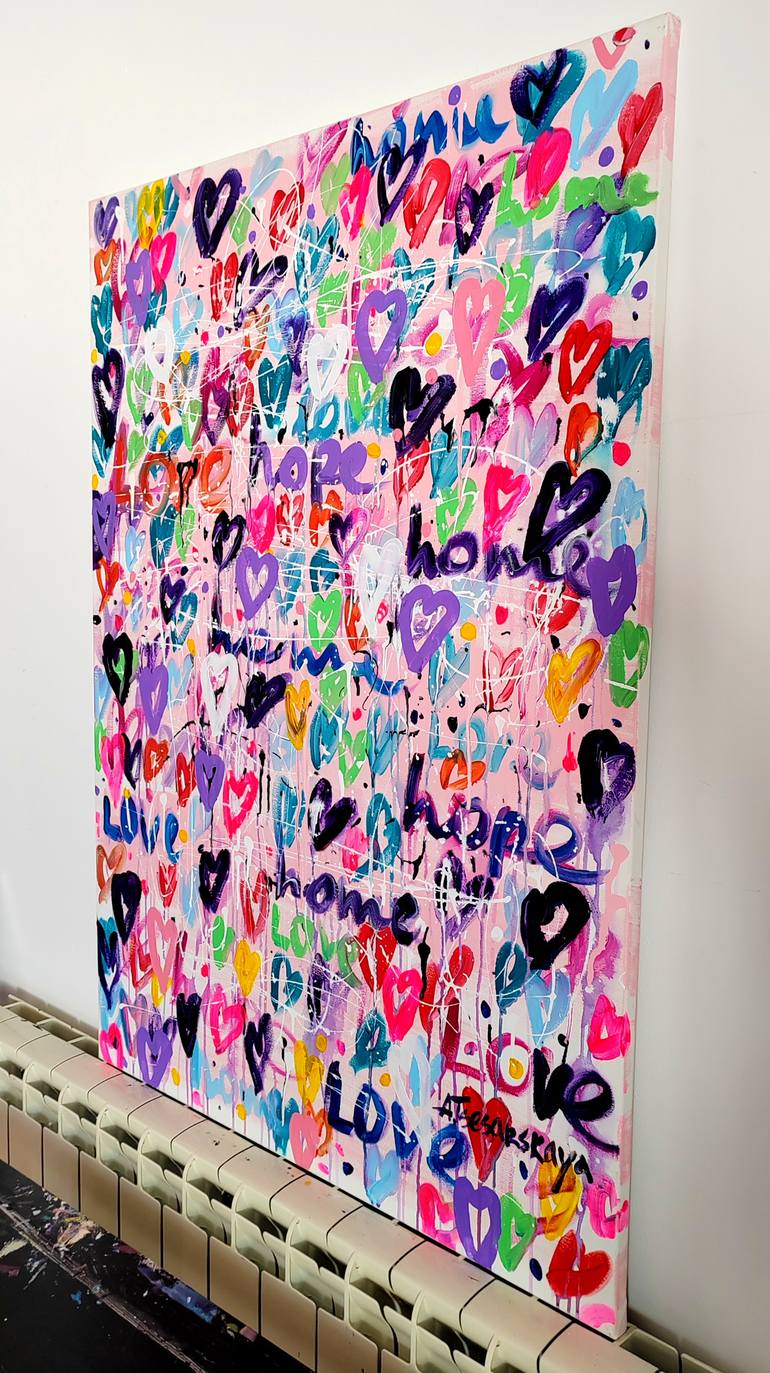 Original Abstract Expressionism Abstract Painting by Aliaksandra Tsesarskaya