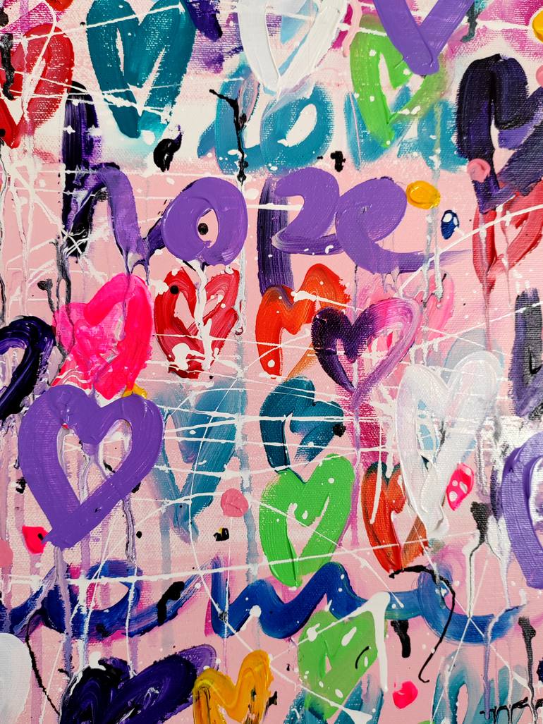 Original Abstract Expressionism Abstract Painting by Aliaksandra Tsesarskaya