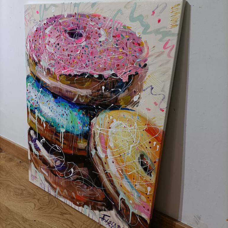 Original Modernism Still Life Painting by Aliaksandra Tsesarskaya
