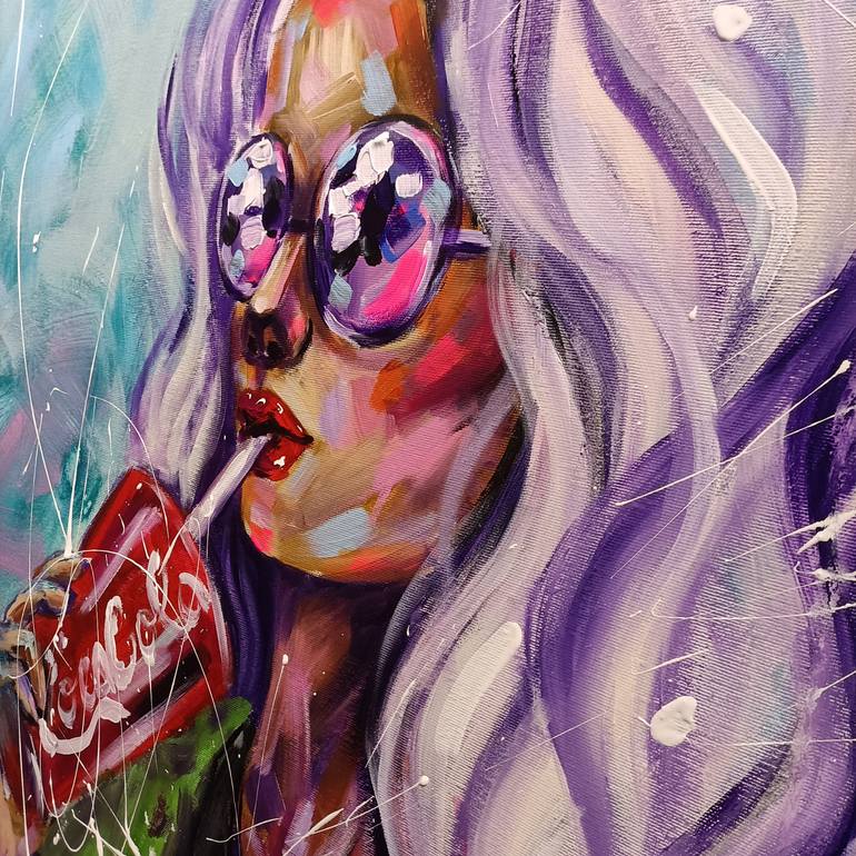 Original Figurative Fashion Painting by Aliaksandra Tsesarskaya