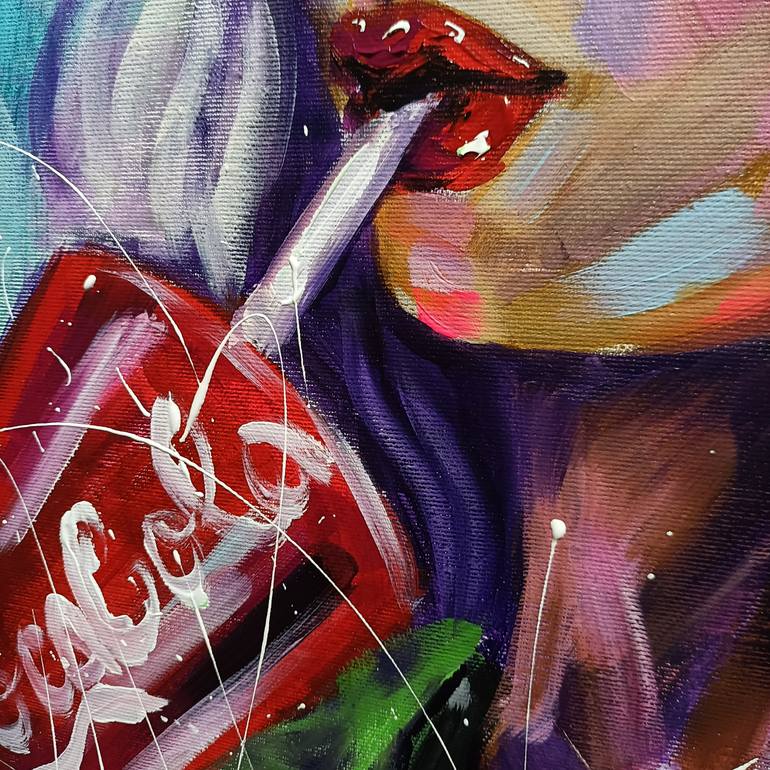 Original Figurative Fashion Painting by Aliaksandra Tsesarskaya