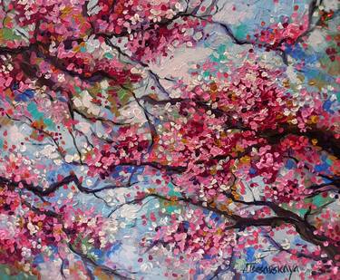 Original Contemporary Floral Paintings by Aliaksandra Tsesarskaya