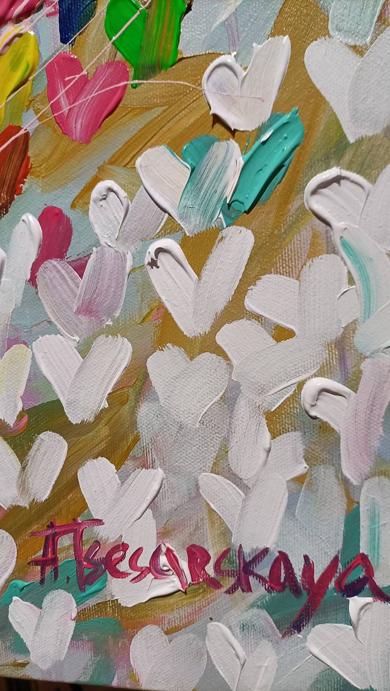 Original Abstract Expressionism Abstract Painting by Aliaksandra Tsesarskaya