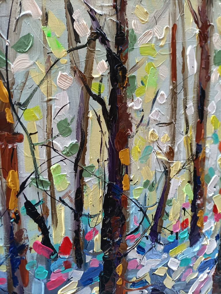 Original Contemporary Tree Painting by Aliaksandra Tsesarskaya