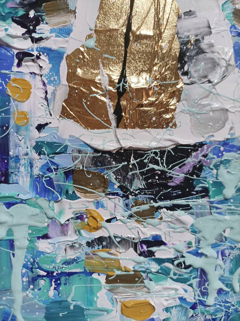 Original Contemporary Boat Painting by Aliaksandra Tsesarskaya