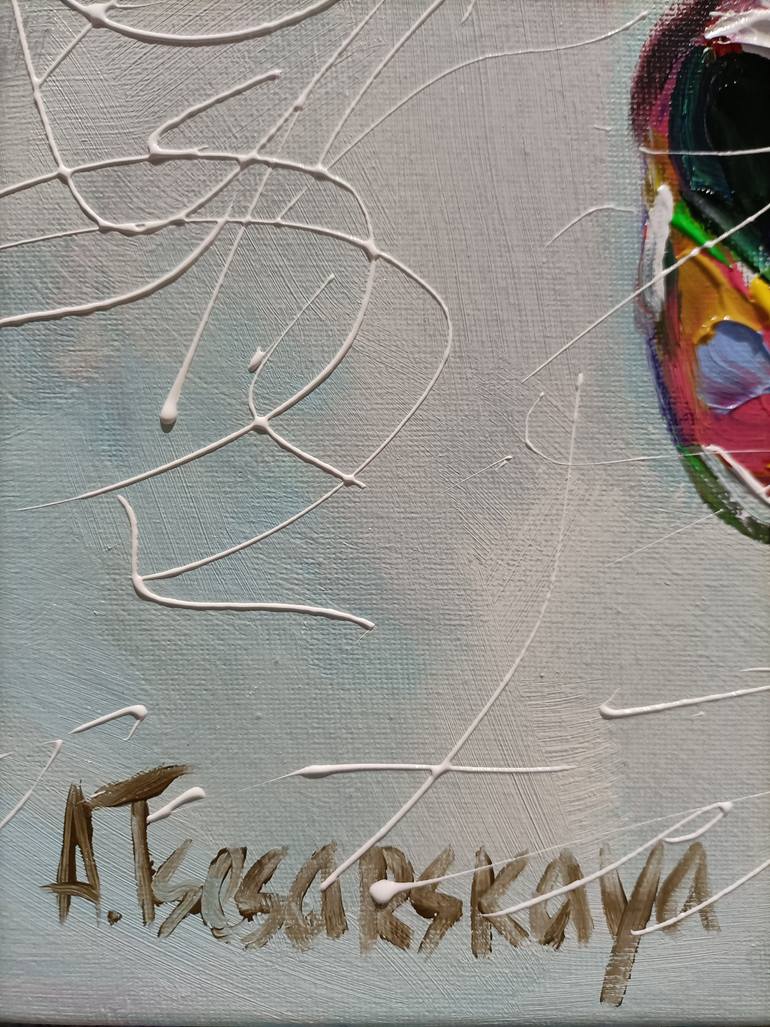 Original Contemporary Animal Painting by Aliaksandra Tsesarskaya
