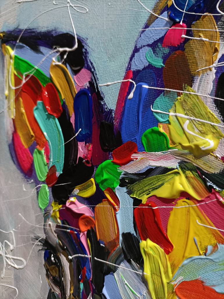 Original Contemporary Animal Painting by Aliaksandra Tsesarskaya