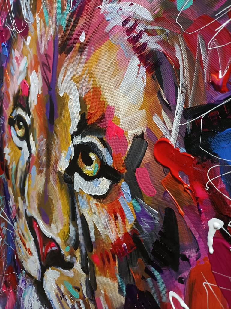 Original Contemporary Animal Painting by Aliaksandra Tsesarskaya