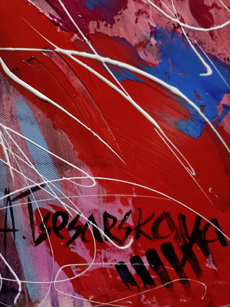 Original Contemporary Animal Painting by Aliaksandra Tsesarskaya