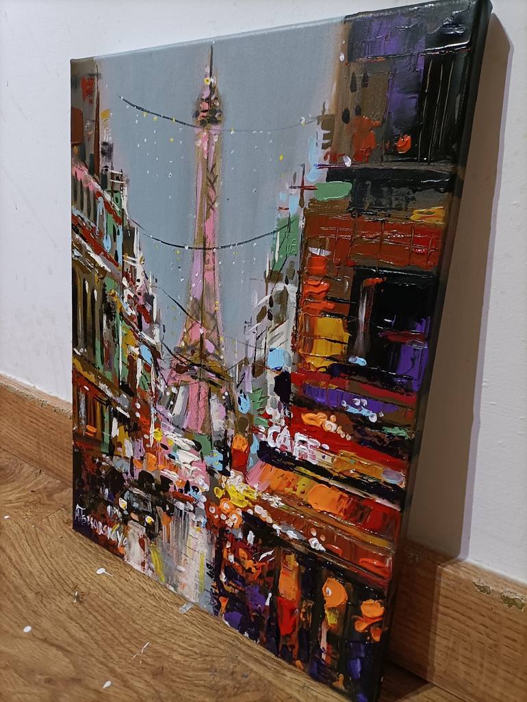 Original Cities Painting by Aliaksandra Tsesarskaya