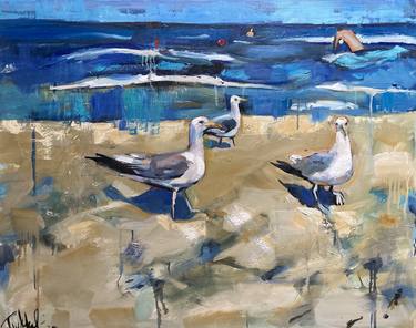 Original Impressionism Beach Paintings by Svetlana Tiukkel