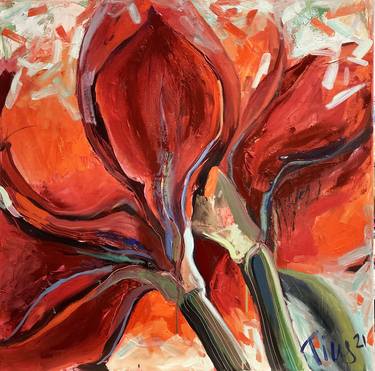 Original Expressionism Floral Paintings by Svetlana Tiukkel