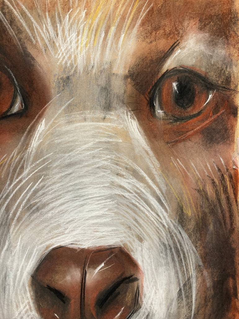 Original Figurative Dogs Drawing by Svetlana Tiukkel