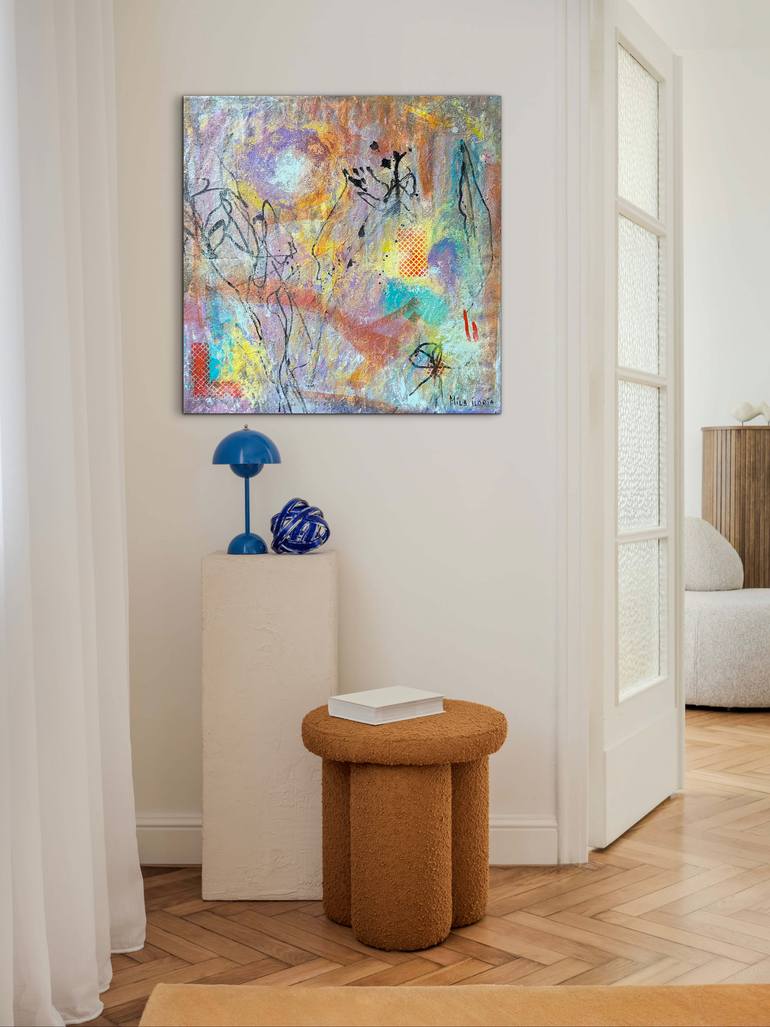 Original Abstract Expressionism Abstract Painting by Mila Iloria