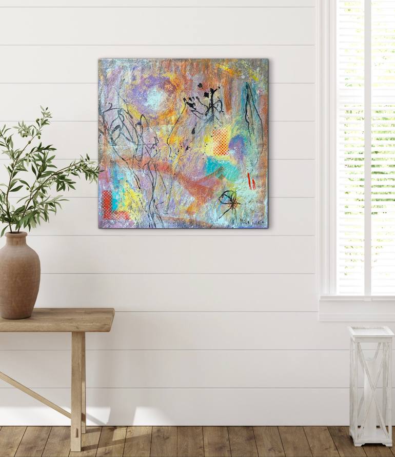 Original Abstract Expressionism Abstract Painting by Mila Iloria