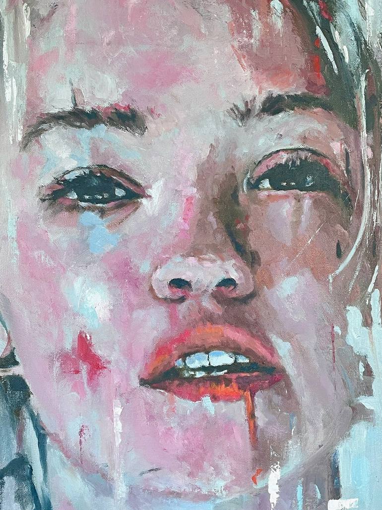 Original Abstract Expressionism Portrait Painting by Shaun Burgess