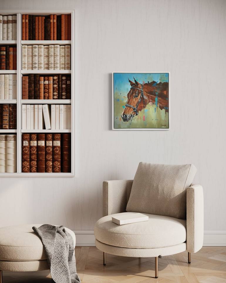 Original Contemporary Horse Painting by Shaun Burgess