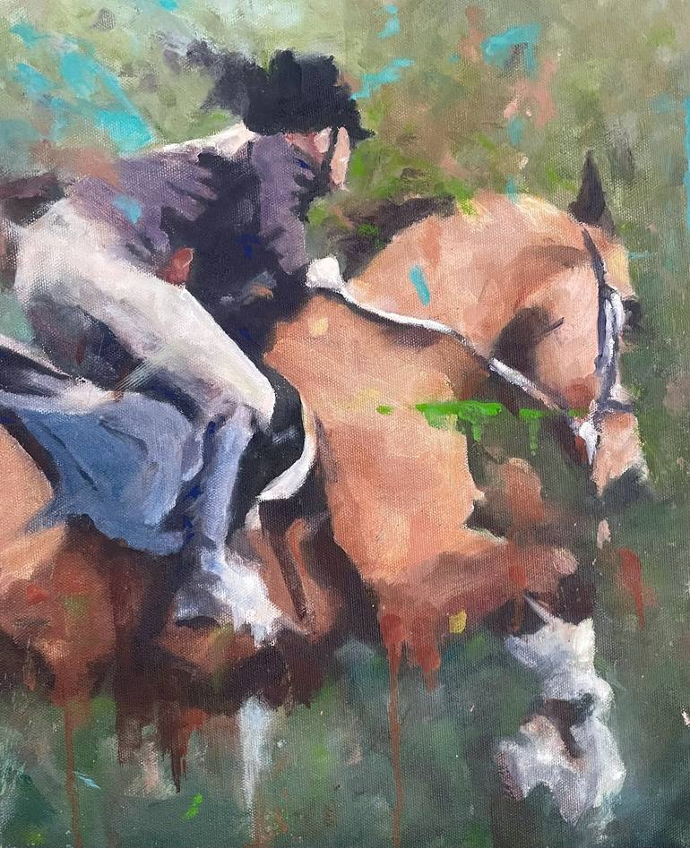 Original Abstract Expressionism Horse Painting by Shaun Burgess