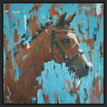 Original Abstract Horse Paintings by Shaun Burgess