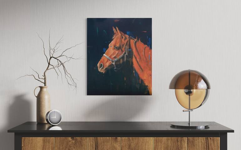 Original Contemporary Horse Painting by Shaun Burgess