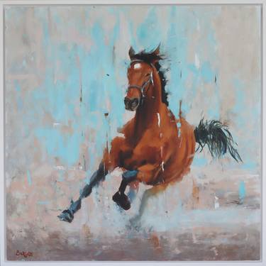 Original Abstract Horse Paintings by Shaun Burgess
