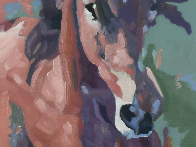 Original Abstract Horse Painting by Shaun Burgess