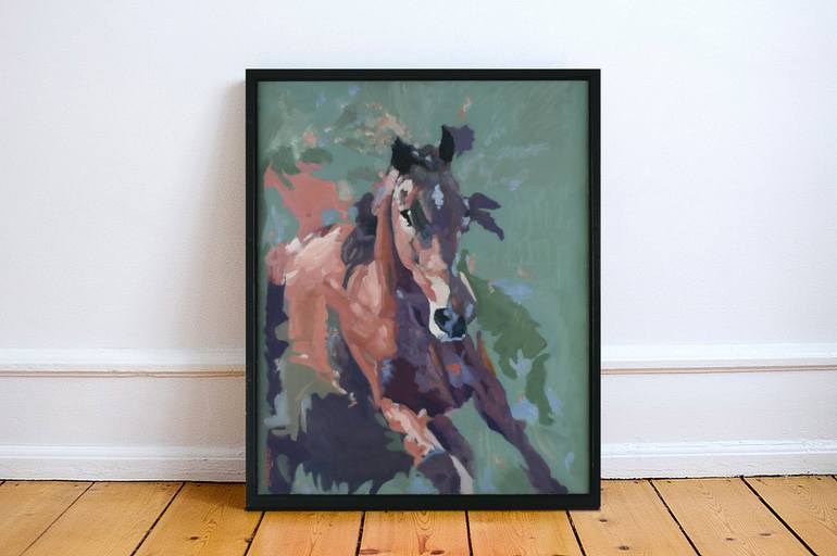 Original Horse Painting by Shaun Burgess