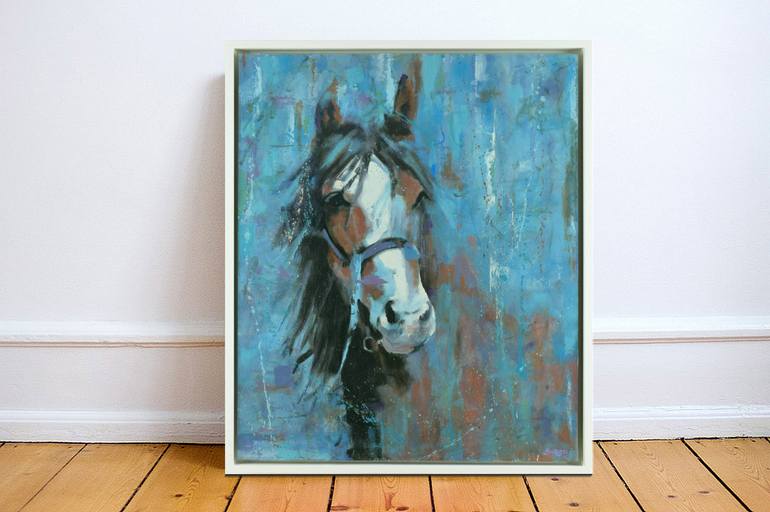 Original Abstract Horse Painting by Shaun Burgess