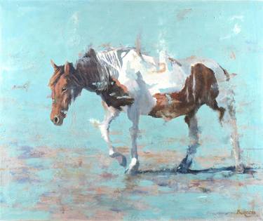 Print of Abstract Horse Paintings by Shaun Burgess