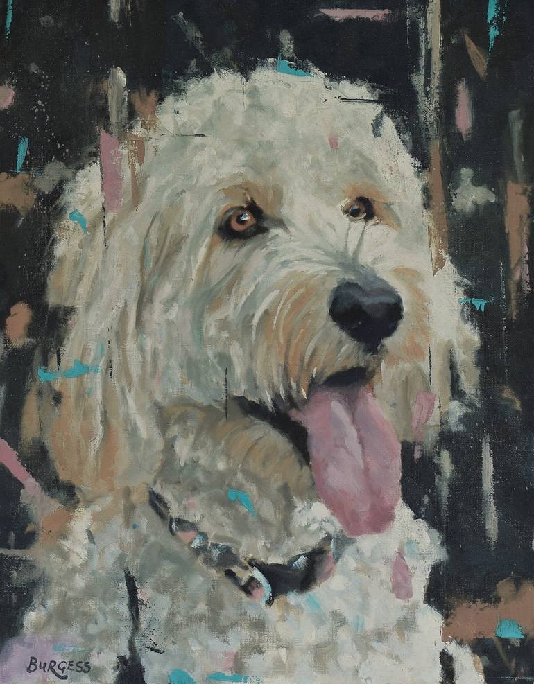 Dog artwork outlet canvas