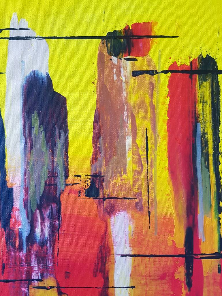 Original Abstract Travel Painting by Helen Hollemans