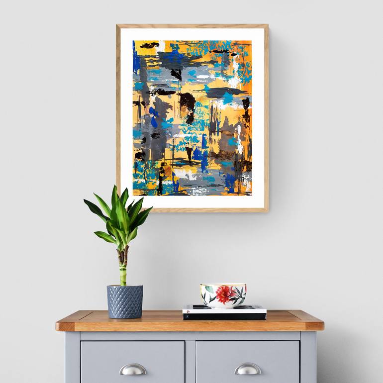 Original Expressionism Abstract Painting by Helen Hollemans