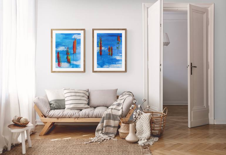 Original Modernism Abstract Painting by Helen Hollemans