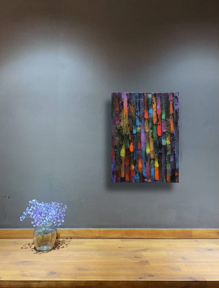 Original Abstract Expressionism Abstract Painting by Marie Xi