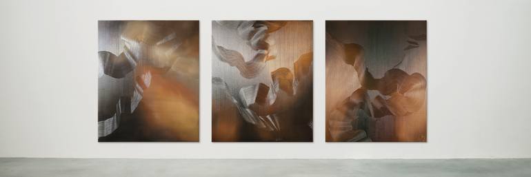 Original Abstract Expressionism Abstract Painting by Vergnon Lidia