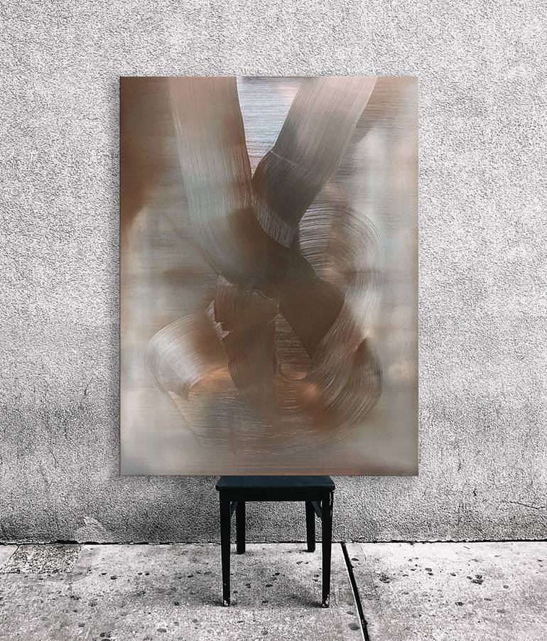 Original Abstract Expressionism Abstract Painting by Vergnon Lidia