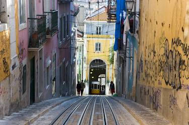 Steep tram in Bairo Alto in Lisbon  -  Limited Edition 1 of 15 thumb