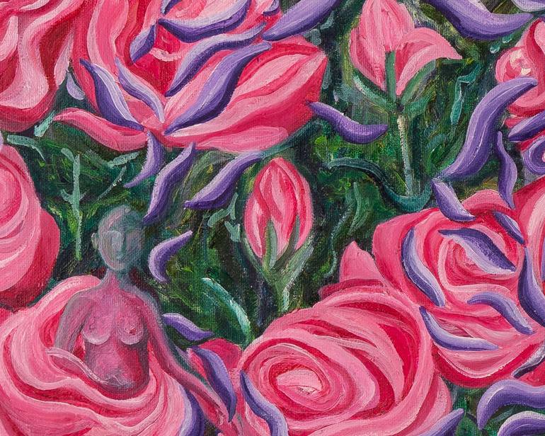 Original Figurative Floral Painting by Fanny Jemmely