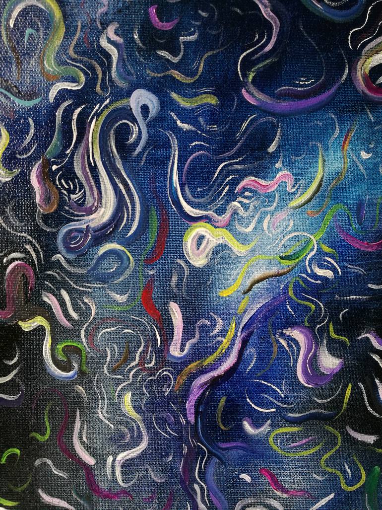 Original Documentary Abstract Painting by Fanny Jemmely