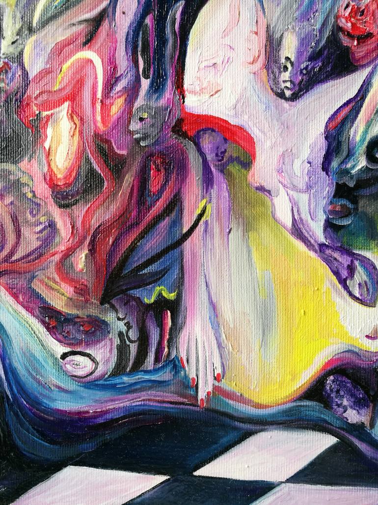 Original Surrealism Politics Painting by Fanny Jemmely
