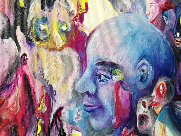 Original Surrealism Politics Painting by Fanny Jemmely