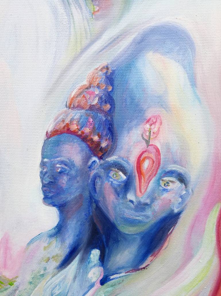 Original Figurative Erotic Painting by Fanny Jemmely