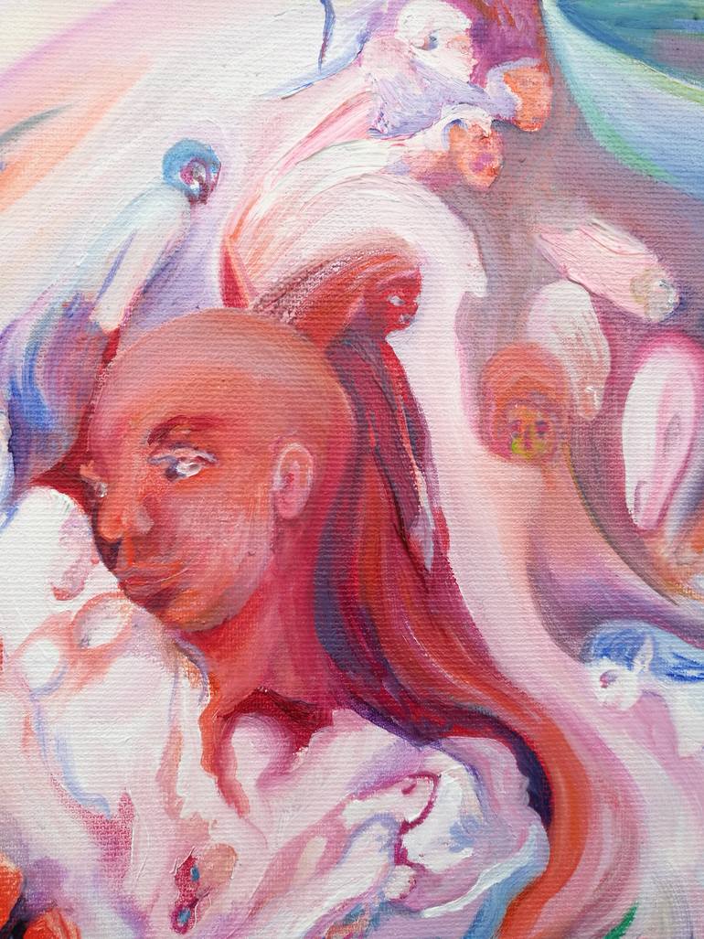 Original Figurative Erotic Painting by Fanny Jemmely