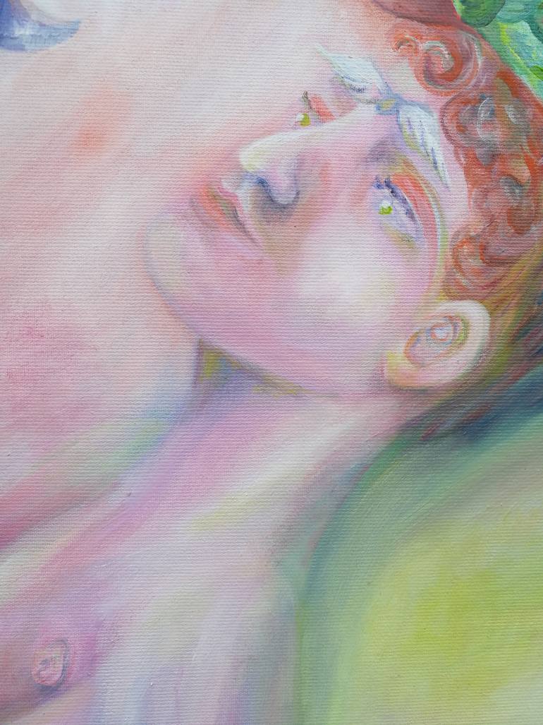 Original Figurative Erotic Painting by Fanny Jemmely