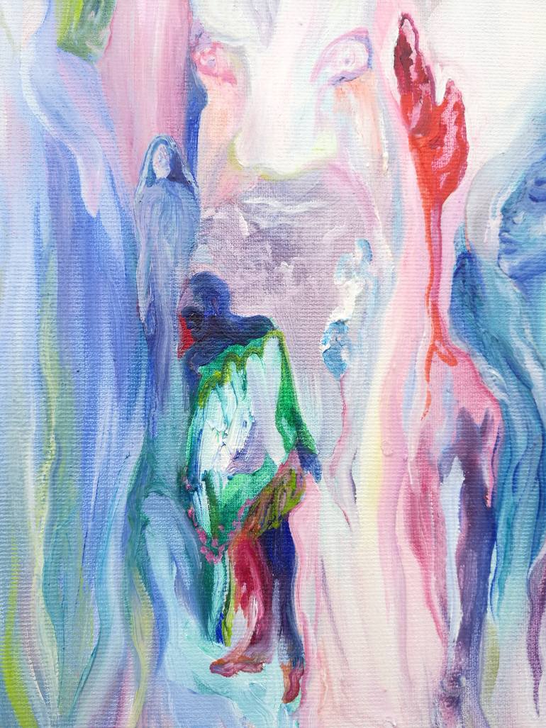 Original Figurative Erotic Painting by Fanny Jemmely