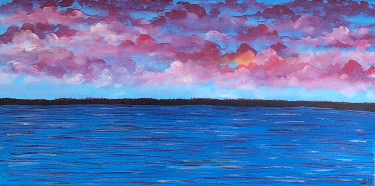 Sky Pink Painting by Stephanie Dashiell | Saatchi Art